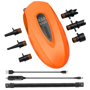 20PSI SUP Boat Inflatable Pump with Auto Shut Off Stand Up Paddle Board Pump Digital Display Portable Air Compressor for Inflatables Kayaks Boats