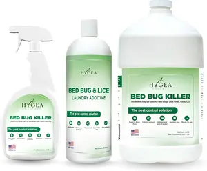 HYGEA NATURAL Bed Bug Spray Refill & Laundry Additive Kit Comprehensive Treatment for Active Infestations Fast Acting Non Toxic Formula Pack