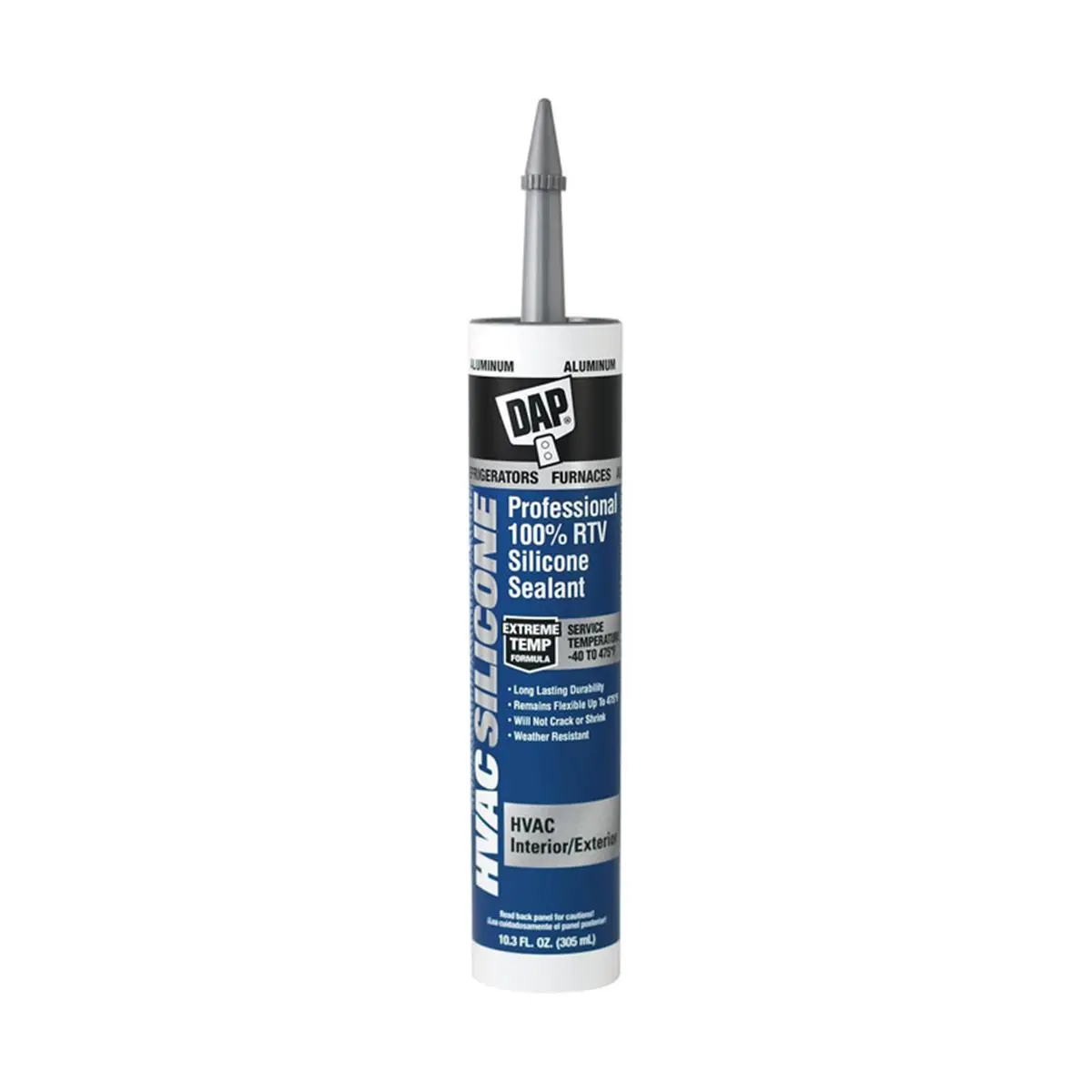 Dap 100% RTV Type Silicone Sealant, 10.3oz HVAC Sealing & Aluminum Sealant for Automotive, Motorcycle Maintenance