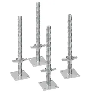 VEVOR 4-Pack Adjustable Leveling Jacks Solid Screw for Baker-Style ScaffoldingSummervibes