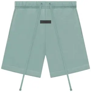 Trendy Men's Mint Green Oversized Sweat Shorts Streetwear Drawstring Lounge Shorts Summer Aesthetic Fit Vibe