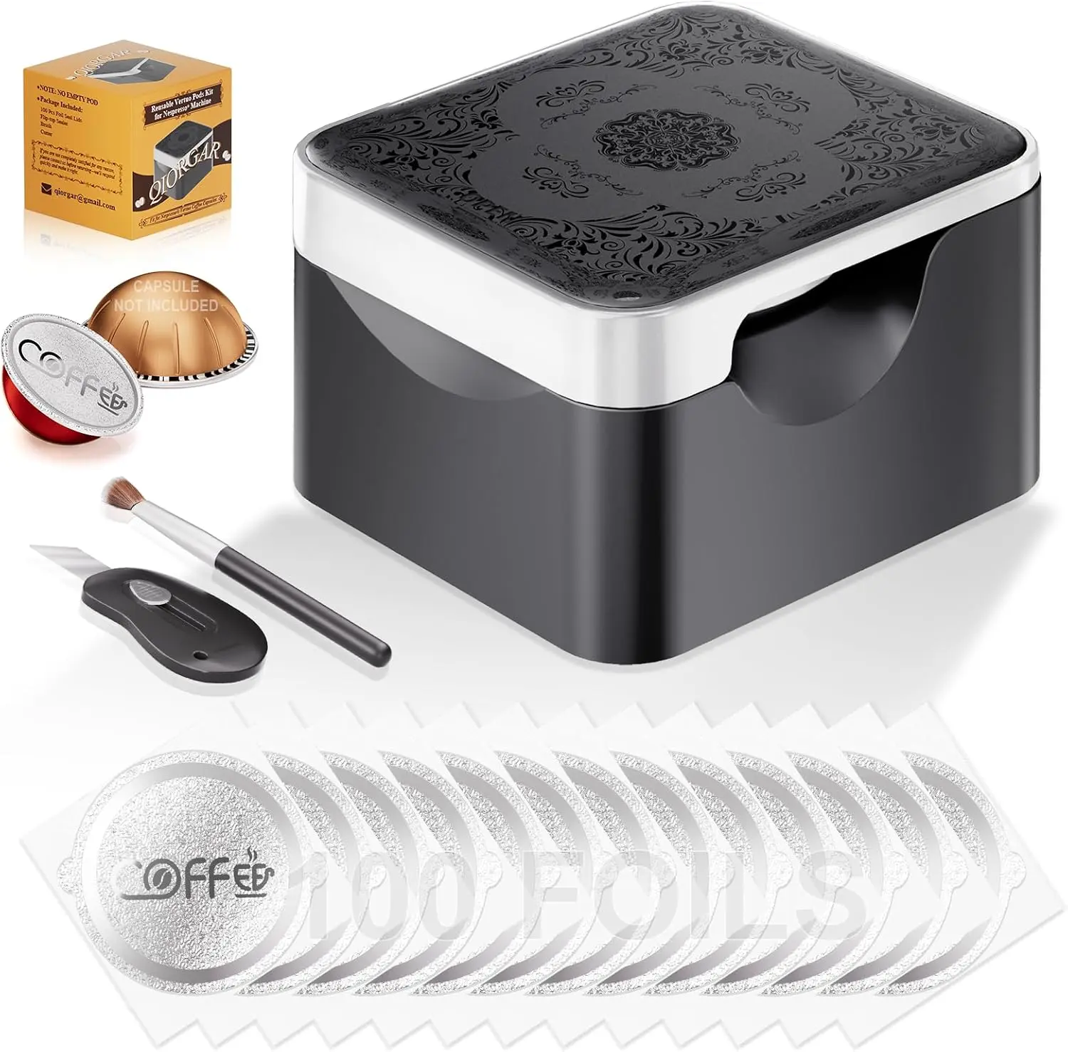 Reusable Vertuo Pods Kit for Nespresso Machine(No Pod)
