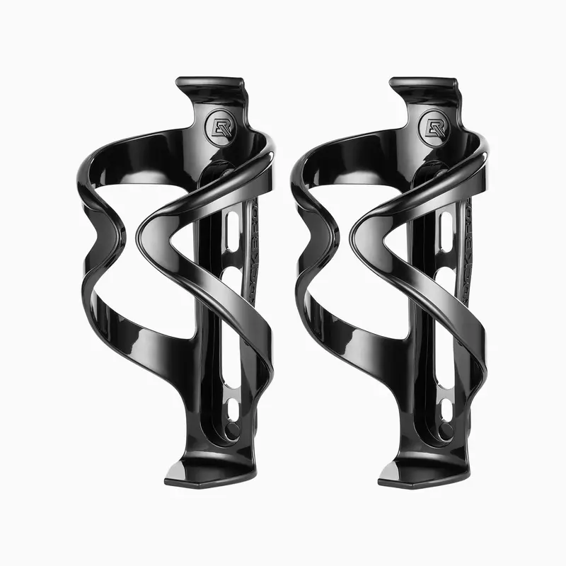 ROCkBROS Ultra-Light Bicycle Water Bottle Holder - Bicycle Accessories, Secure Mount, Screws Tool Included, Universal for Road/Mountain Bikes, for Adults (Black*2)
