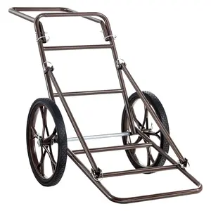 【fathersdaygift】VEVOR Deer Cart, 500 LBS Capacity Folding Game Cart, Deer Cart Game Hauler with 17" Big Rubber Wheel & Ergonomic Handle, Heavy-Duty Game Cart Accessories, Utility Gear Dolly for Hunting Fishing Hiking
