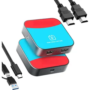 Capture Card for Nintendo Switch, 4K Audio Video Capture Card, USB C 3.0 1080P 60FPS HDMI Recorder for Gaming/Live Streaming/Video Conference, Works for Nintendo Switch/PS5/Xbox/OBS/Camera/PC