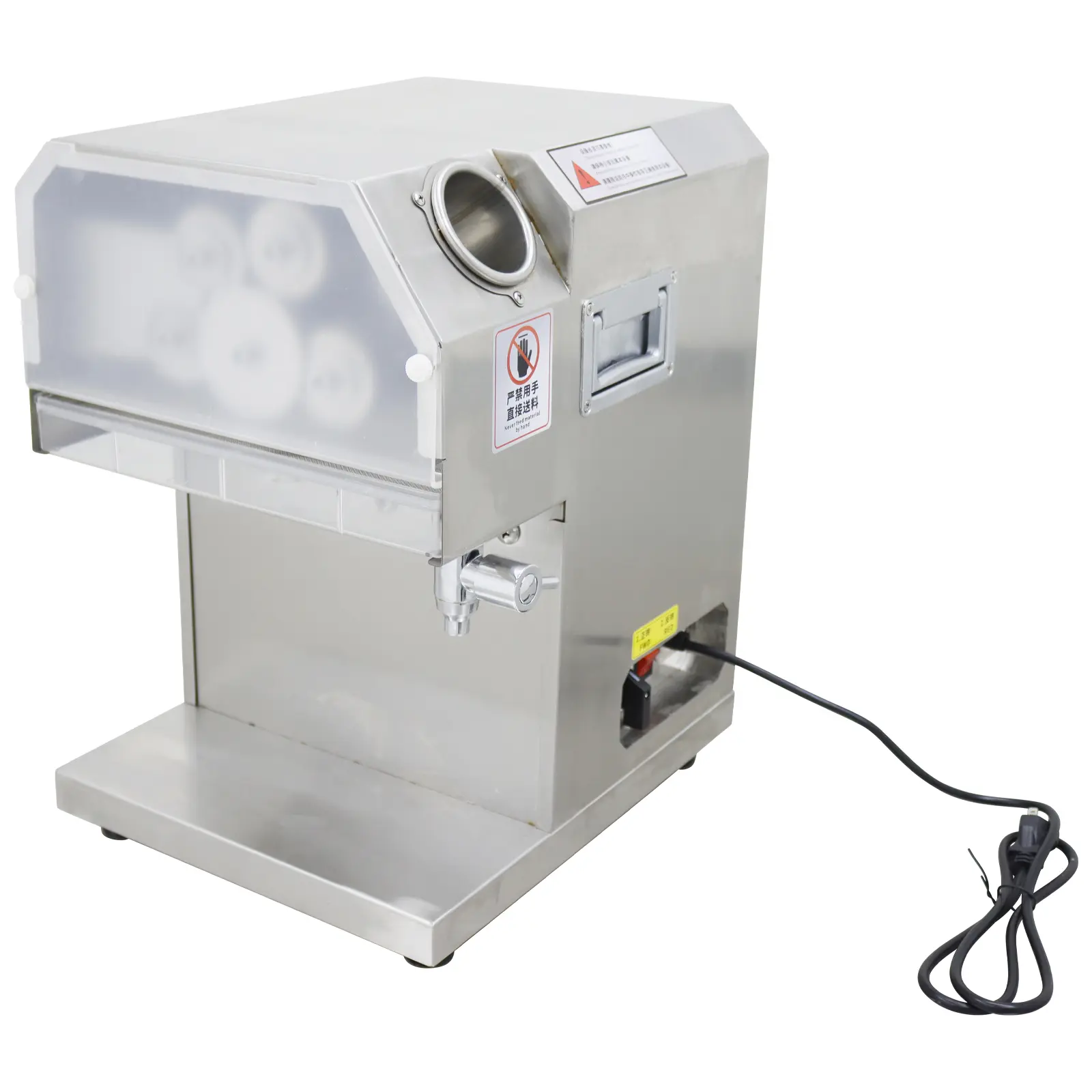 YOKOMA 110V Electric Sugarcane Juice Extractor 5 Rolls, Five Roller Heavy Duty Sugarcane Presser for Farm Catering Fresh Juice Extraction