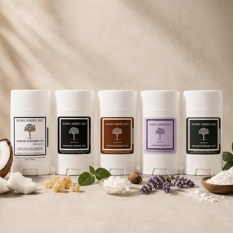 Natural Deodorant Stick, Coconut-Infused Body Care Cosmetic - Lavender Scent Option, Unscented Option