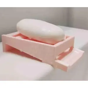 2 pack Soap Dish for Bathroom, Self-Draining Soap Holder Soap Saver