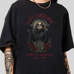 [SALE UP TO 45%] RIP Ozzy Osbourne Shirt. Tribute to Ozzy Graphic Crewneck. Mama, I'm Coming Home  Vintage-Inspired Prince Of Darkness Ozzy Shirt