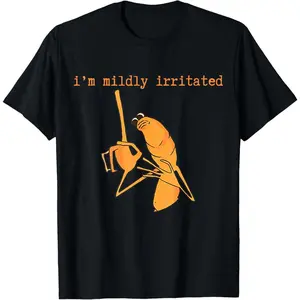 Im Mildly Irritated Marcus The Worm Graphic T Shirt 100% Cotton Funny Marcus Robert Unisex Tee For Marcus Robert Fans Humor Lovers Worm Character Enthusiasts Daily Wear Casual Outings And Gift Giving