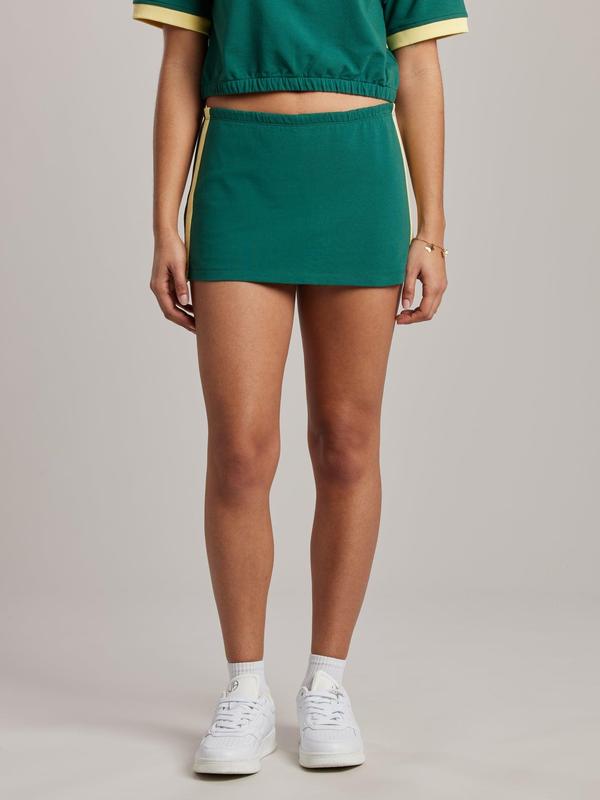 UNIONBAY Finola Mini Sport Skort - Cotton Activewear with 2" Short Inseam, Lightweight Athletic Skirts, Contrast Pieces Tennis Attire