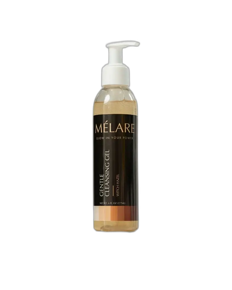 MÉLARE Gentle Lightweight Watermelon Facial Cleansing Gel - Evening Daily Face Wash with Licorice Root, Witch Hazel, Panthenol, Glycerin - Soap-Free, Hydrating, Makeup/Oil/Impurities Remover - 6 Fl Oz