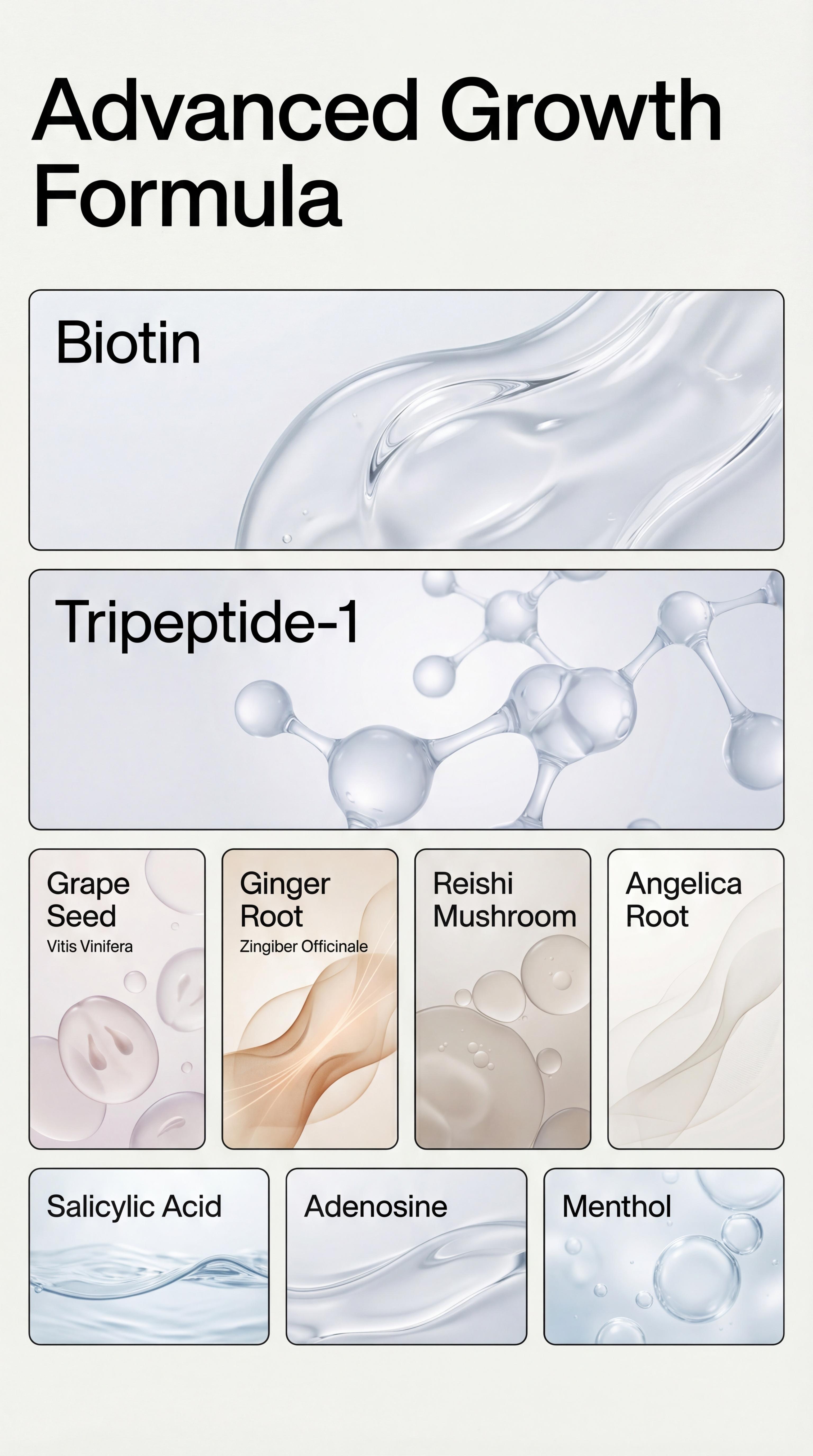 Korean Hair Growth Scalp Serum  with Built-in Scalp Massager— Peptide Complex Formula for Thinning Hair, Supports Fuller-Looking Strands, Plant-Based Bio-Active Care to Strengthen Roots & Soothe Scalp, Scalp Care Product. Haircare product, 100 ml