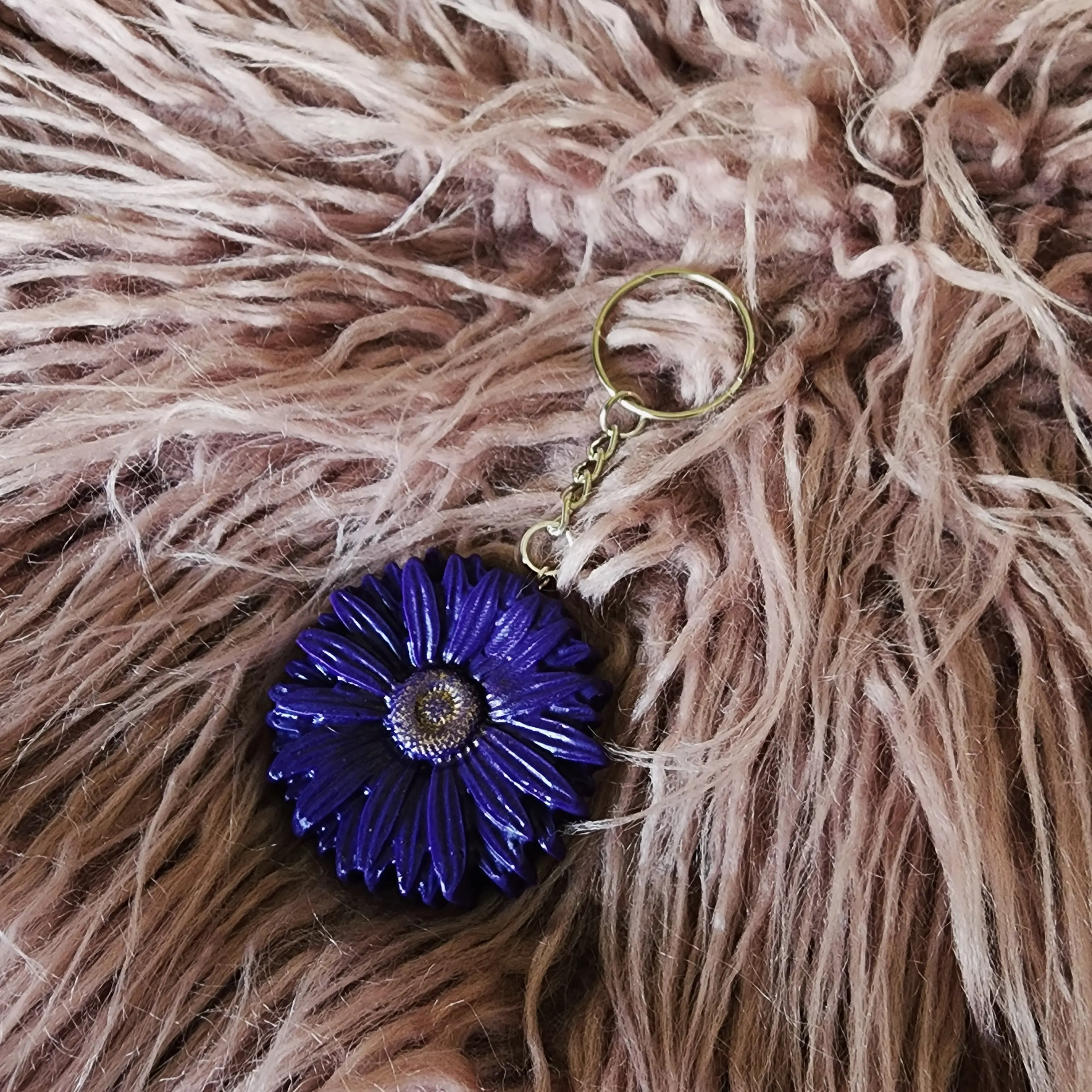 Polymer Clay Flower Key Chain