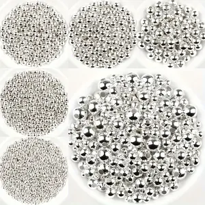 Beads for jewelry making - round beads with and without holes, DIY art tools for clothing sewing, Diy Beading Accessories