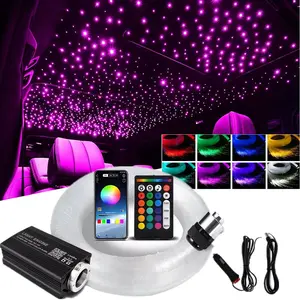 12W 16 Colors Car Roof Star Light APP Control Car Starry Sky Light Optic Star Ceiling Light for Starry Sky Ceiling Car