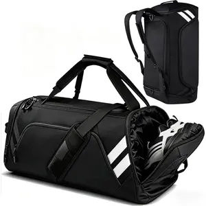 Gym Bags for Men/Women, 58L Large  Travel Duffel Bag with Shoes Compartment & Wet Pocket, Gym Workout Backpack, Weekender Bag Overnight Backpack for Travel (58, Liters)