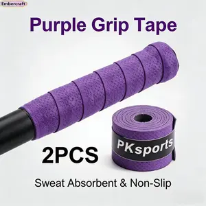 2-Pack Non-Slip Sports Grip Tape Elastic Sweat Absorbent Wrap Tape for Fitness Gym Equipment Outdoor Sports Anti-Slip Handle Wrap for Rackets Bars Bikes Durable Breathable Self-Adhesive Gripping Tape
