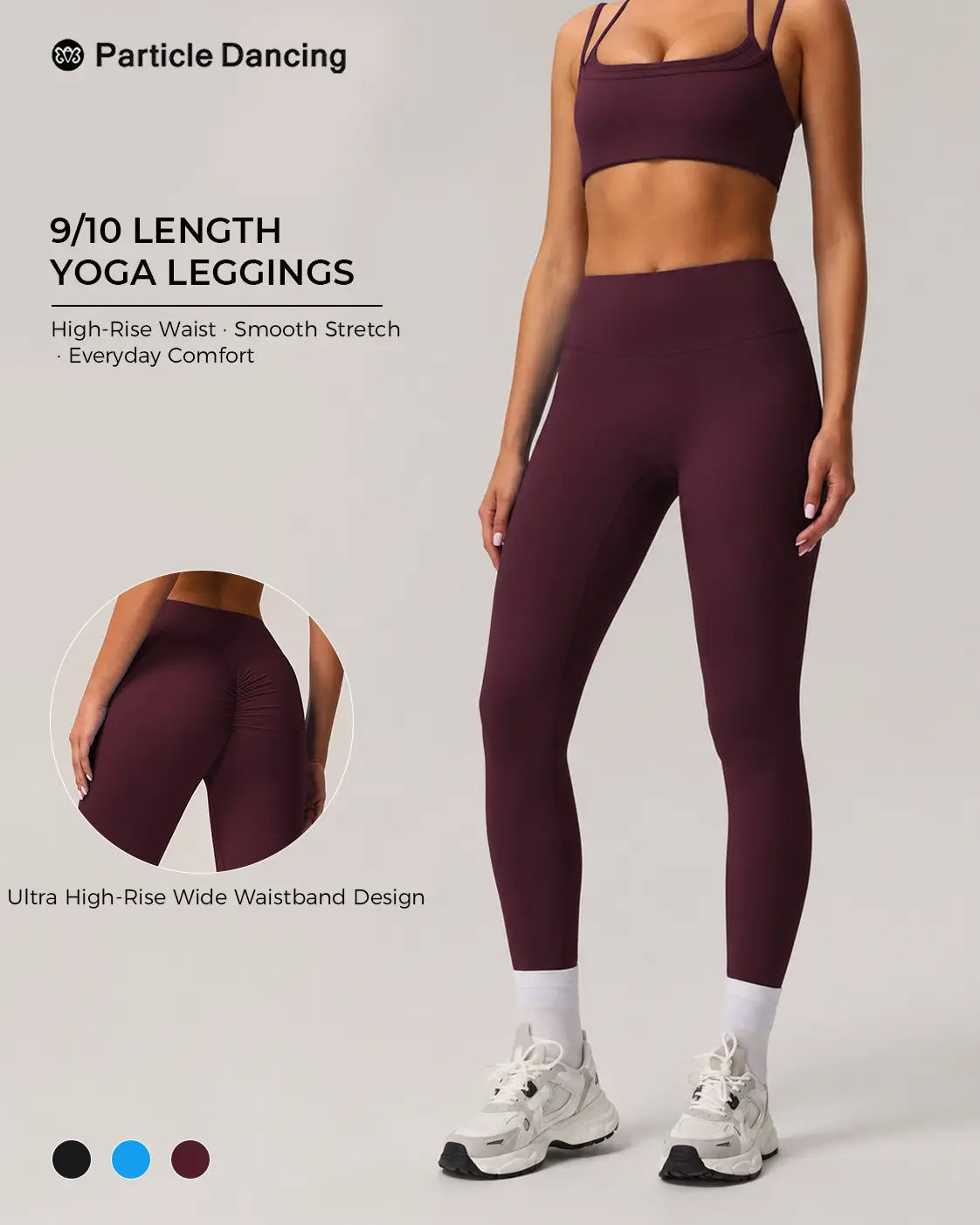 Women’s 9/10 High Waisted Yoga Leggings, Buttery Soft 4-Way Stretch Workout Pants, Sculpting Back Seam Pilates Leggings for Gym, Running, Hot Girl Walk & Athleisure