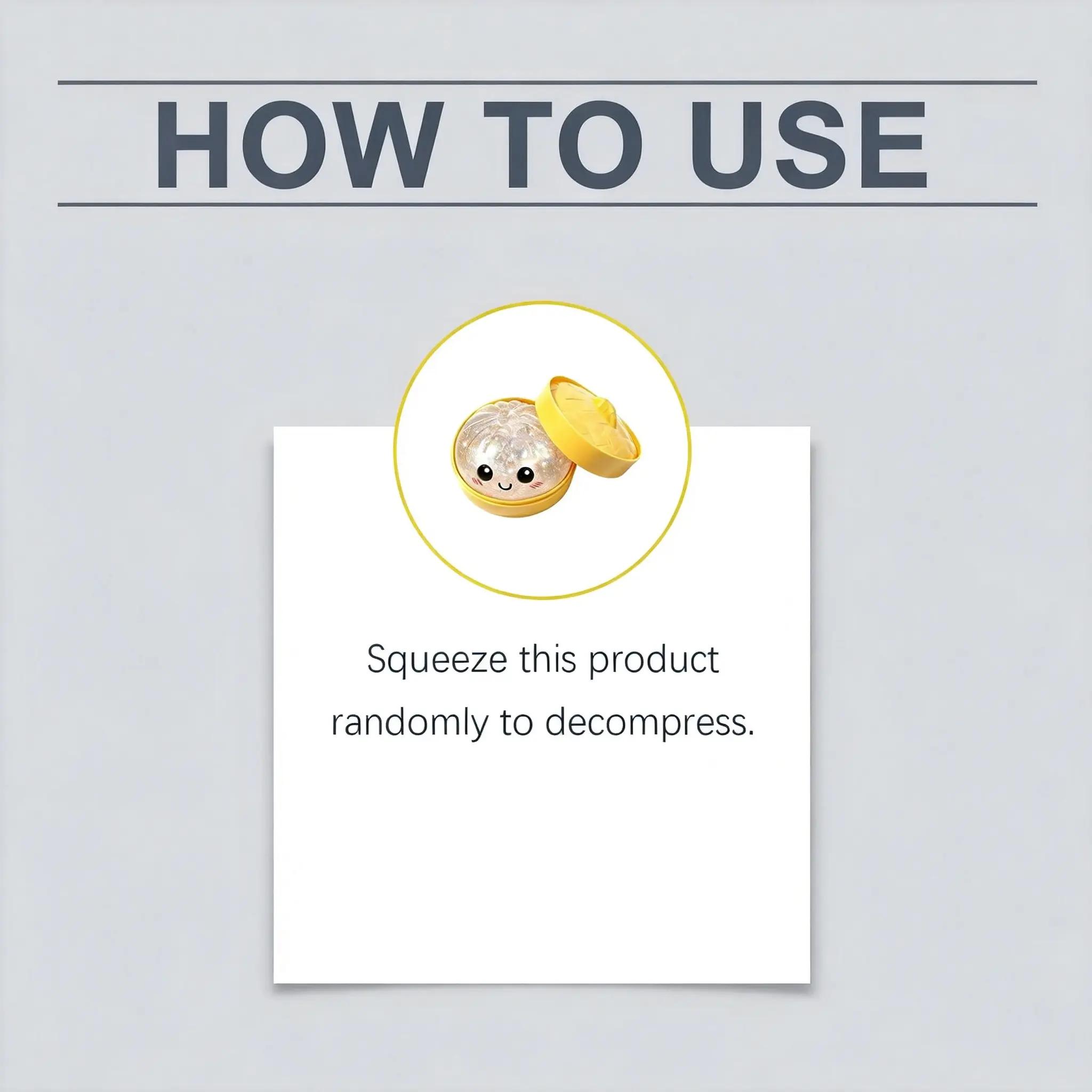 Giant Glitter Dumpling Squishy - Mega Rainbow Soft Squeeze Toy, Cute Anxiety Relief Fidget with Steamer Box, Decompression Dough for Adults & Kids