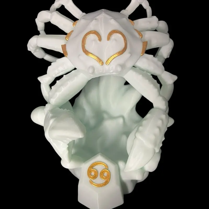 Cancer Zodiac Crab Statue Custom Color 3D Print