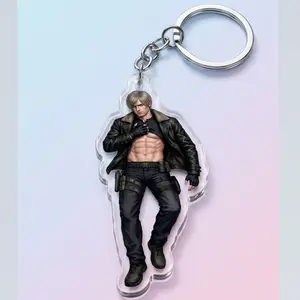 Leon Kennedy Keychain, Resident Evil Requiem Game Acrylic Charm, Gift for Resident Evil Fans