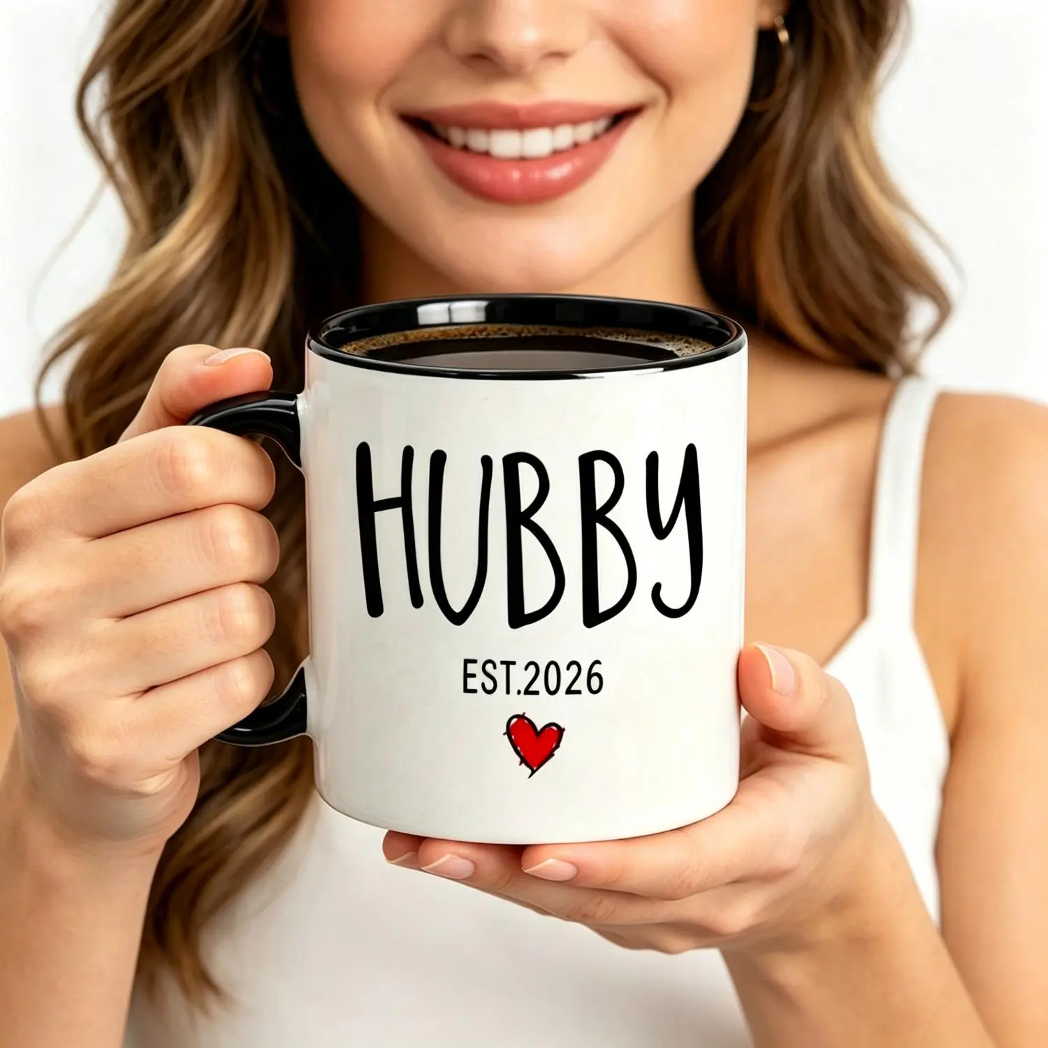 1pc, EST 2026 Mugs, Mr& Mrs Wedding, Valentine's Day, New Year, Easter, and, Suitable Dad, Mom, Friends, and Colleagues