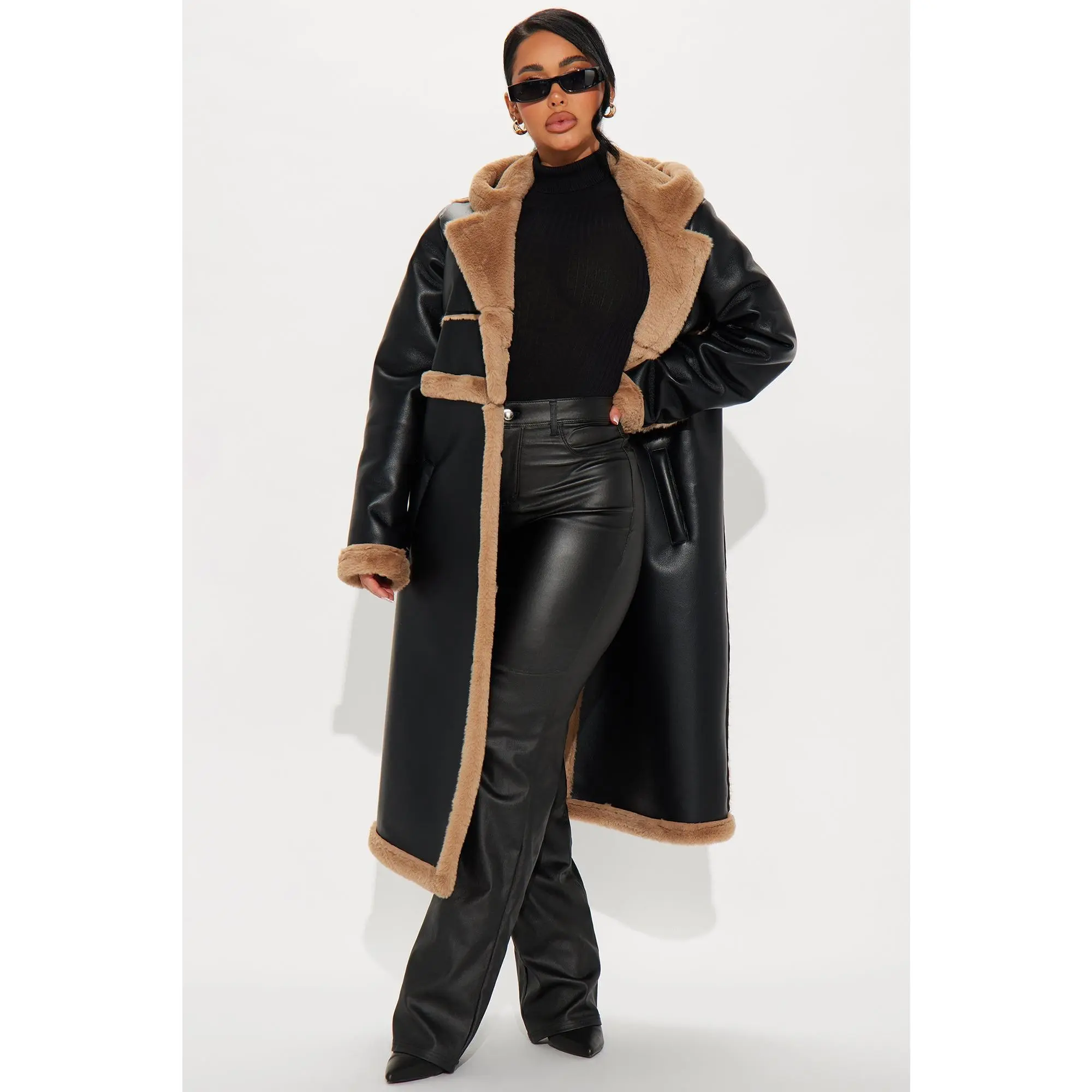 Better Than Your Next Convertible Trench Coat - Black/Brown