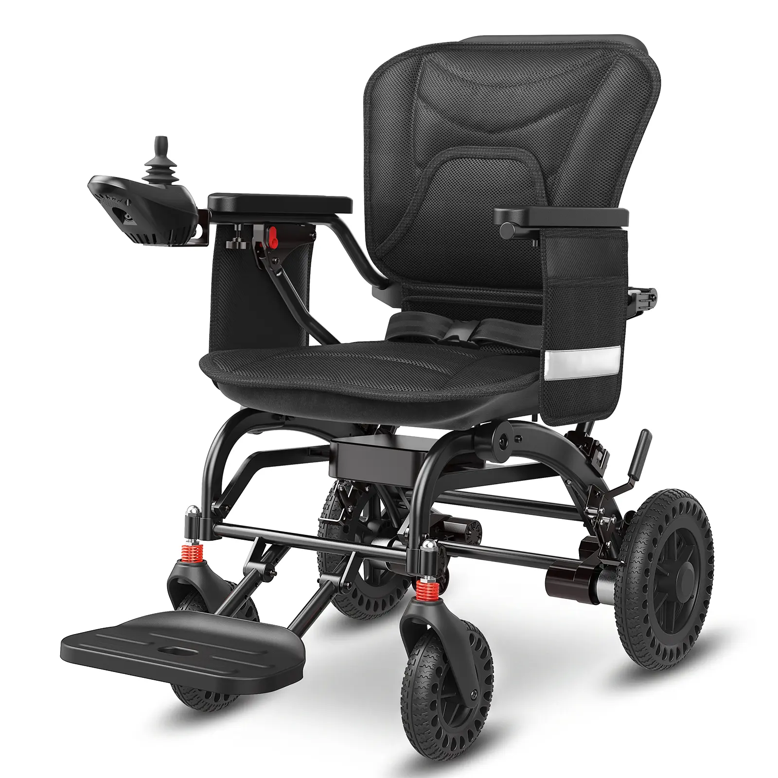 SwiftEco Electric Wheelchair for Adults and Seniors,Lightweight Wheelchair-Portable Folding Mobility Aid，Ultralight Aluminum Frame, 3 Second Fold, 350 lbs Capacity, All Terrain Travel, Friendly Mobility Scooter，Easy Transport & Storage