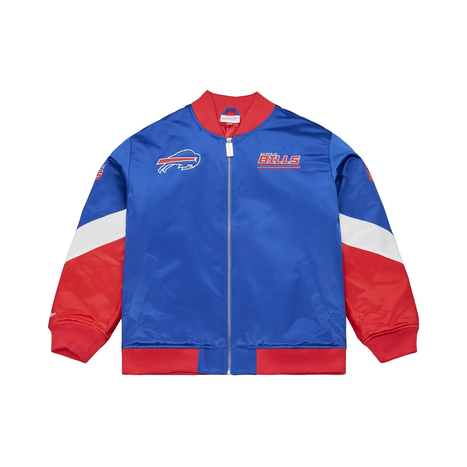 Buffalo Bills Royal Triple Check Heavyweight Satin Jacket
