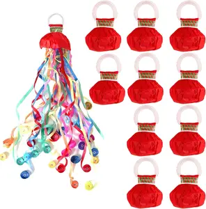 Hand Throw Streamers with Colorful Ribbon No Mess Confetti Crackers for Halloween, Wedding, Party, Graduation, Birthday, Celebration