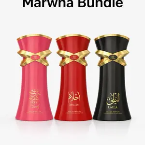 Emper Marwha Bundle Fragrances 3.4 oz for Women Laila Ahlam Sweet Candy Eau de Parfum
