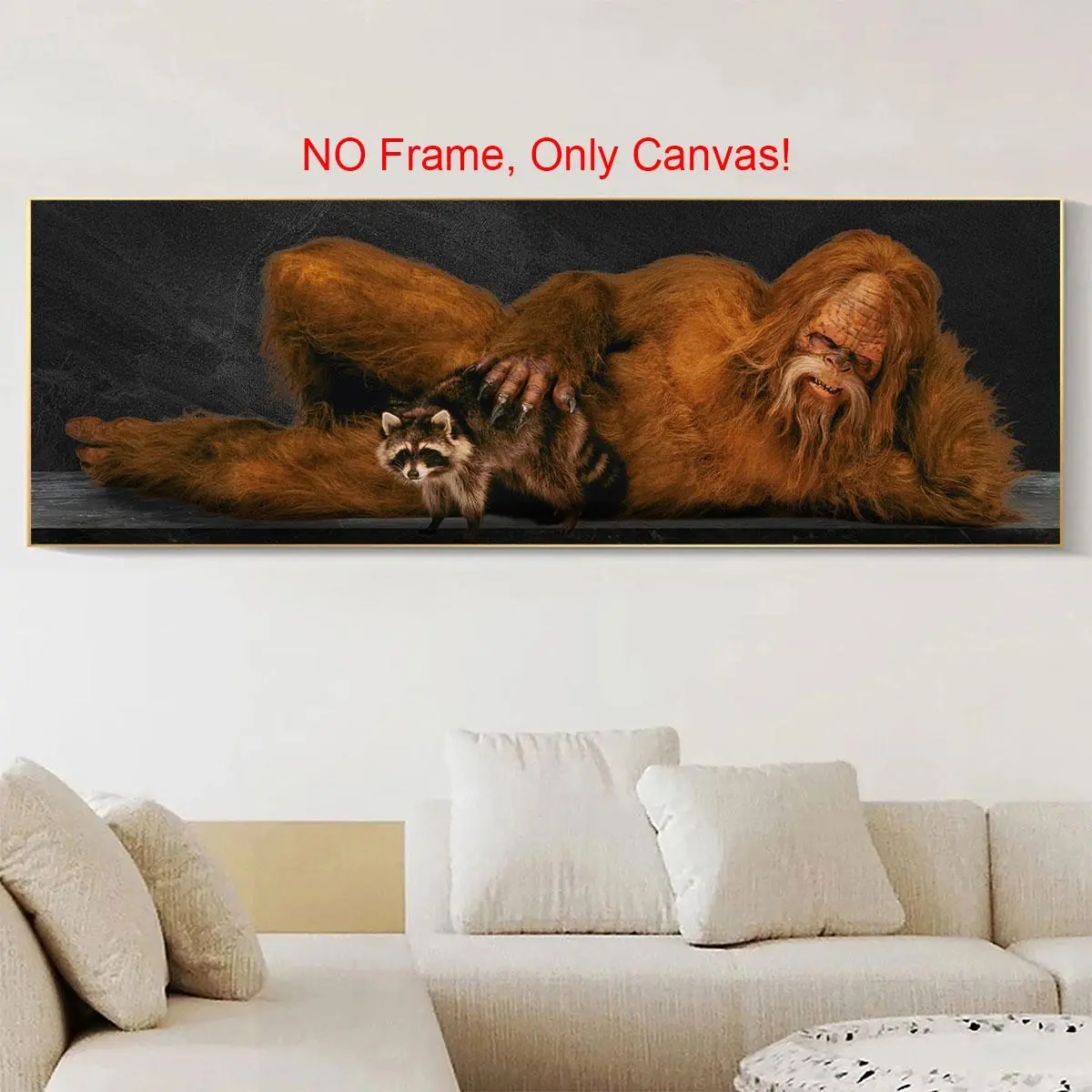 Sasquatch Pattern Canvas Painting without Frame, Unframed Art Print, Modern Wall Art, Wall Art Decor for Home Living Room Bedroom Office, Poster Sasquatch Pattern Canvas Painting without Frame, Unframed Art Print, Modern Wall Art, Wall Art Decor for Home Living Room Bedroom Office, Poster