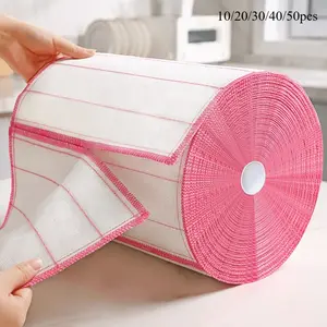 10/20/30/40/50pcs Absorbent Microfiber Dish Cloths - Lint Free Dishwashing Towels, Scouring Pads, and Cleaning Rags - Kitchen Accessories and Cleaning Tools