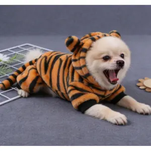 Warm and Cute Pet Hoodie, Suitable for Small and Medium Dogs and Cats, Autumn and Winter Dog Clothes, Thickened Coral Fleece, Puppy Transformation Outfit, Teddy, Corgi, Cat Pet Apparel dog sweaters dog clothes winter wear thick warm winter