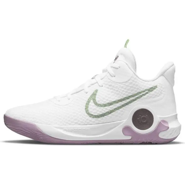 Nike KD Trey 5 IX EP White Lime Light Purple Retro Mid Top Basketball Shoes Unisex DJ6922-100