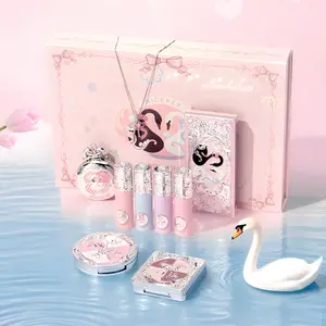 Cosmetic Sets Ballet Makeup Gift Box Cheek Blush Red Lip Glaze Eye Shadow Professional Concealer Bronzer All In One Girl Gift