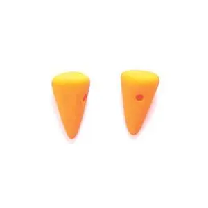 3DP638-NMR: CZ Spike Neon Orange Matte 4x7-5x8mm-25PC