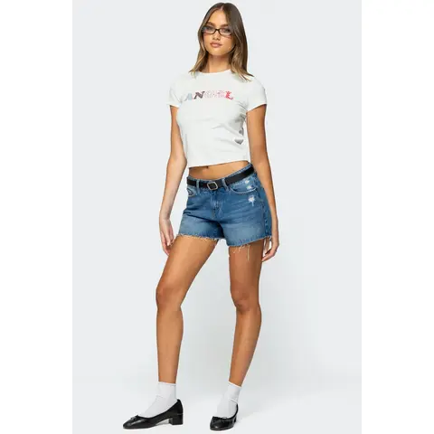 Scottie Low Rise Denim Shorts