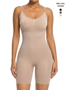 Women's Seamless Bodysuit Shapewear Solid Yoga Bodysuit