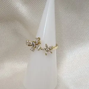 14k Gold Laminated Adjustable Ring for Daily Use Elegant Design Versatile Appeal Perfect Daily Companion