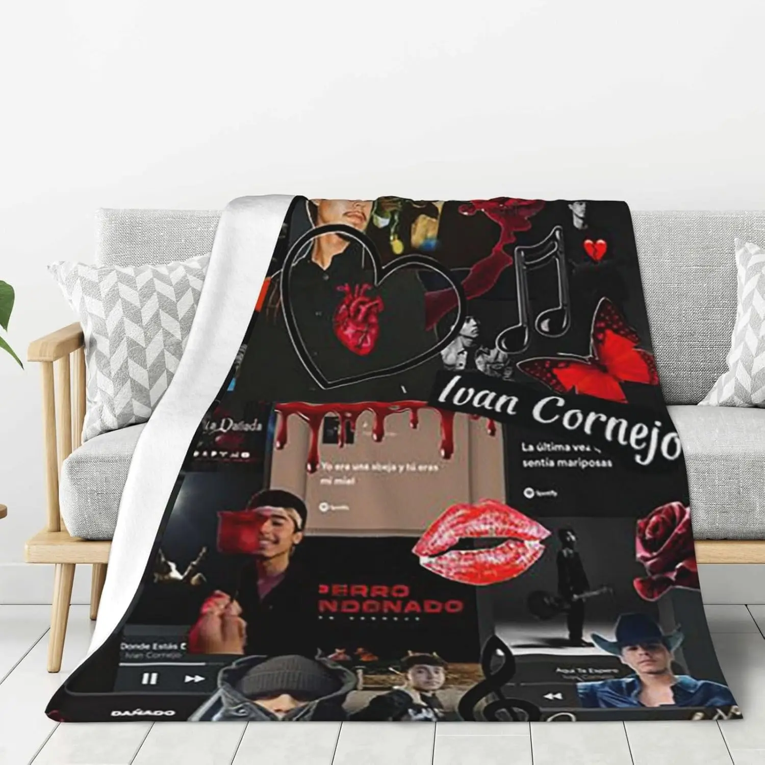 Flannel Blanket Ivans Music Cornejo Nap Blanket Air Conditioning Blankets Couch Bed Office Blankets Soft and Cozy
