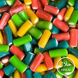 Halal Rainbow Licorice Pencils with Fondant Filling Halal Rainbow Licorice Pencils with Fondant Filling