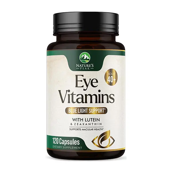 Eye Vitamins Supplement, 3X Strength Formula with Lutein, Zeaxanthin, Zinc, Vitamins C & E, Supports Vision, Macular Health, Eye Function & Antioxidant Protection, Made in USA, 120 Capsules