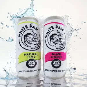 2-Pack Pull-Top Pet Sound Toys,plush bottle shape dog playing toy, Can-Shaped Plush Toy, Interactive Playthings for Cats & Dogs, Soft Material, Fun Design