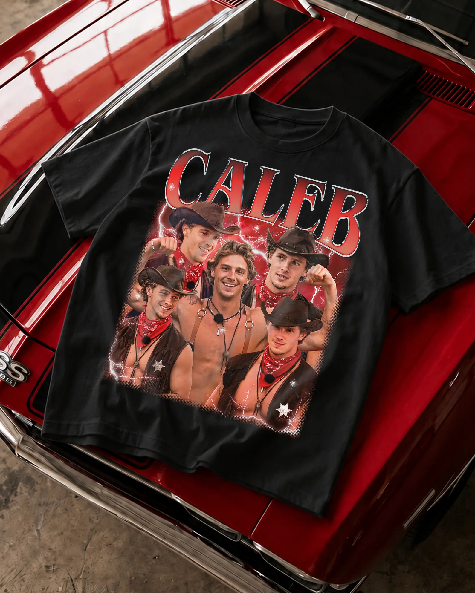 Comfort Color Caleb Cowboy Fan Favorite Graphic Tee - But Daddy I Love Him Caleb Unisex Tee, Caleb McDaniel Love Island 8 Fan Lover Tee
