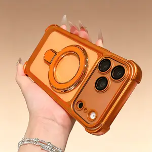 Premium iPhone 13/14/15/16/17 Pro Max Protective Case - Magnetic Stand for 16, Airbag Design for 15, Anti-Drop Defense for 14 outdoorfun