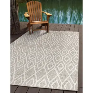 Gray Cream Jill Zarin Outdoor Rug