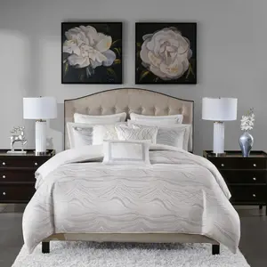 Tribe Living White 9-Piece Comforter Set