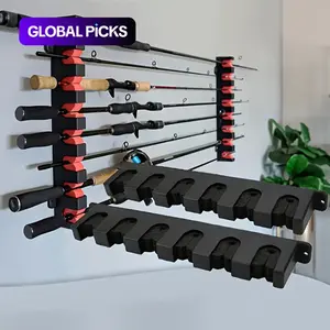 Fishing Rod Holder for Wall, 2 Counts/set Fishing Gear Collection Storage Rack, Fishing Rod Display Rack, Suitable Gift for Male Friends